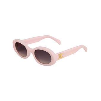 Pink oval sunglasses, Celine